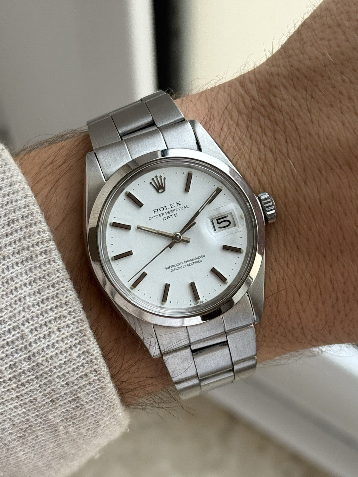 Rolex Date 34mm Automatic Vintage Watch Ref 1500
