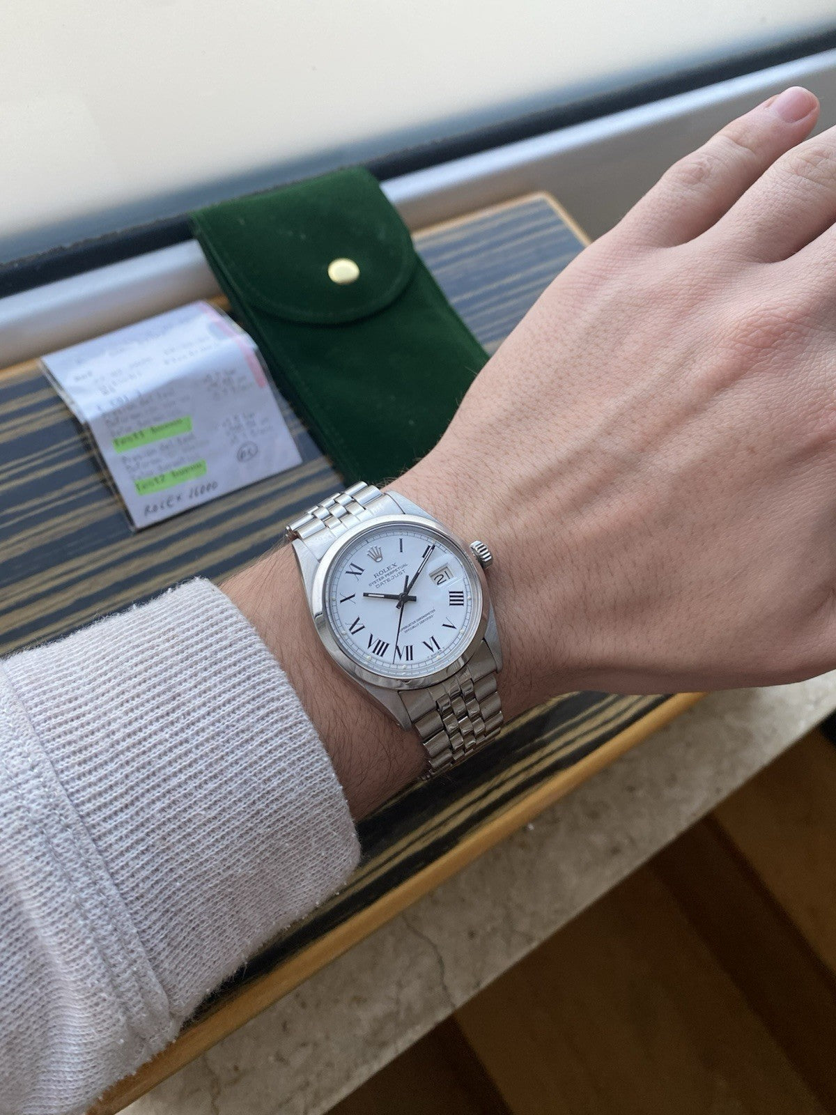 Rolex Datejust 36mm Automatic Vintage Watch Ref 1600