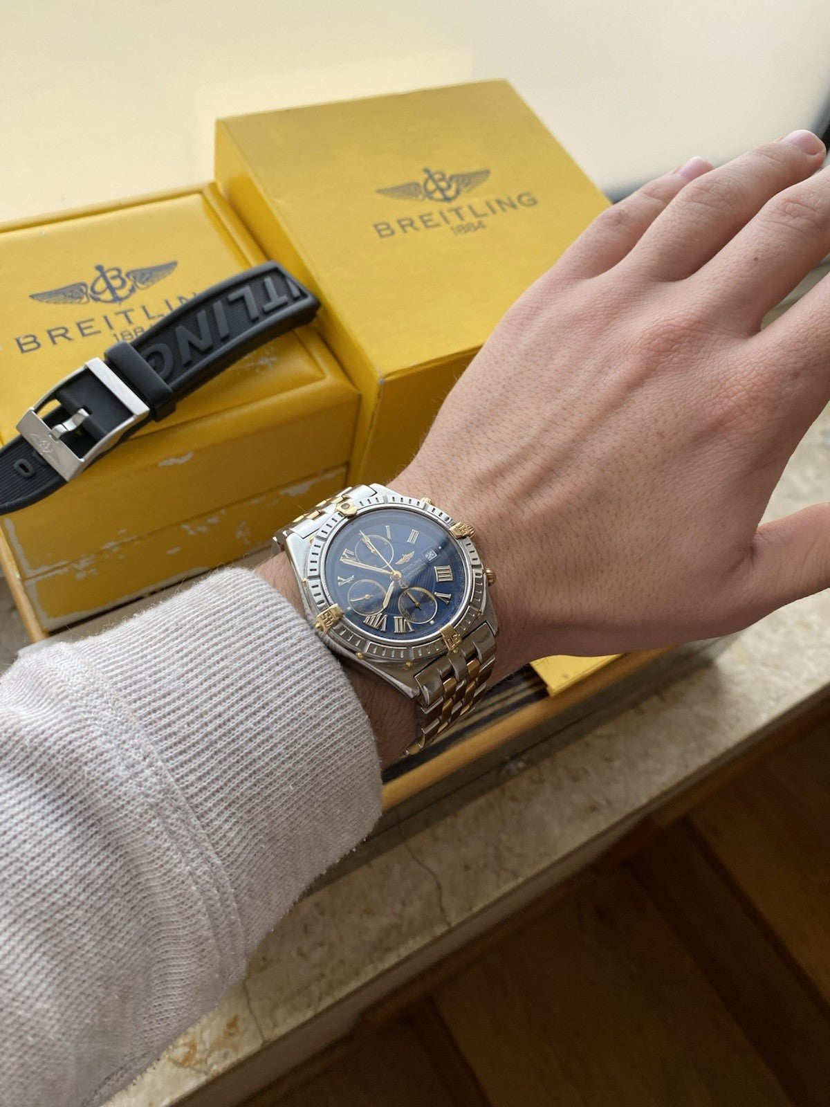 Breitling Crosswind 43mm  Automatic Chronograph Watch B13355
