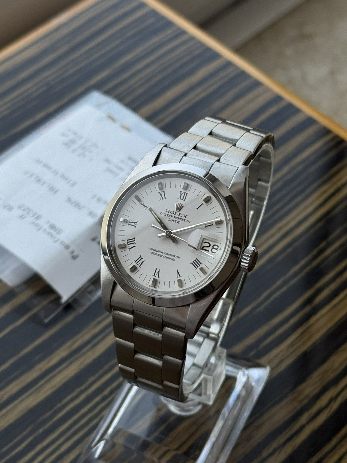 Rolex Date 34mm Automatic Vintage Watch Ref 1500