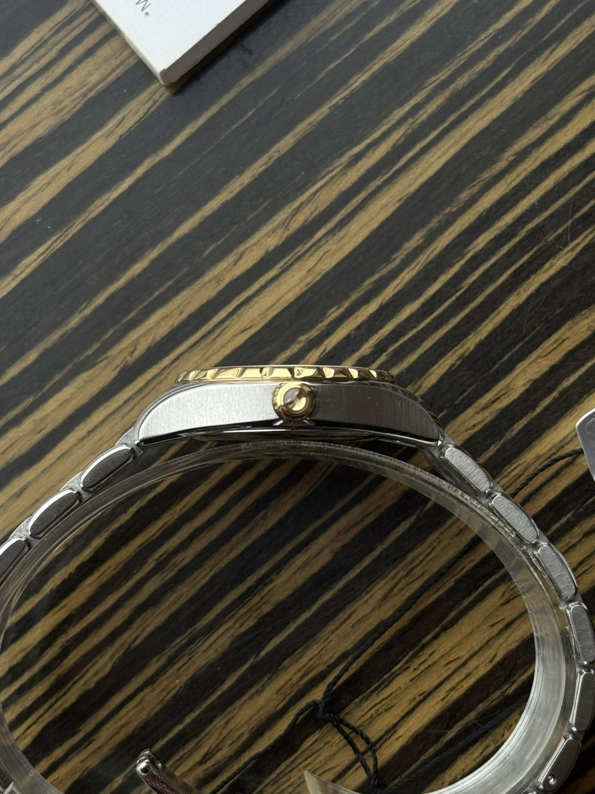Tissot Flamingo quartz Brand New / Full Set gold and white