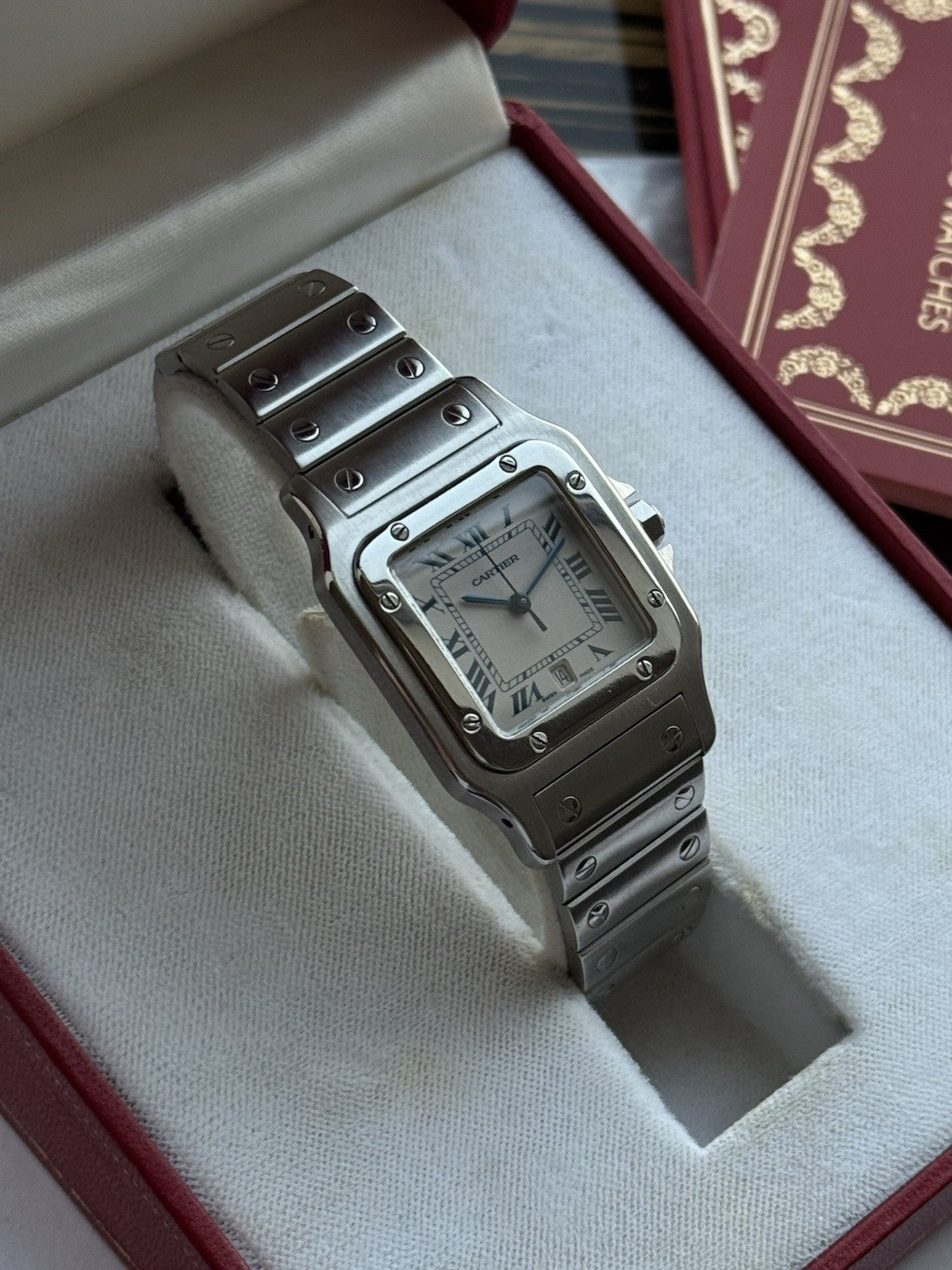 Cartier Santos Galbée Midsize Quartz Steel Ref. 987901 - Full Set