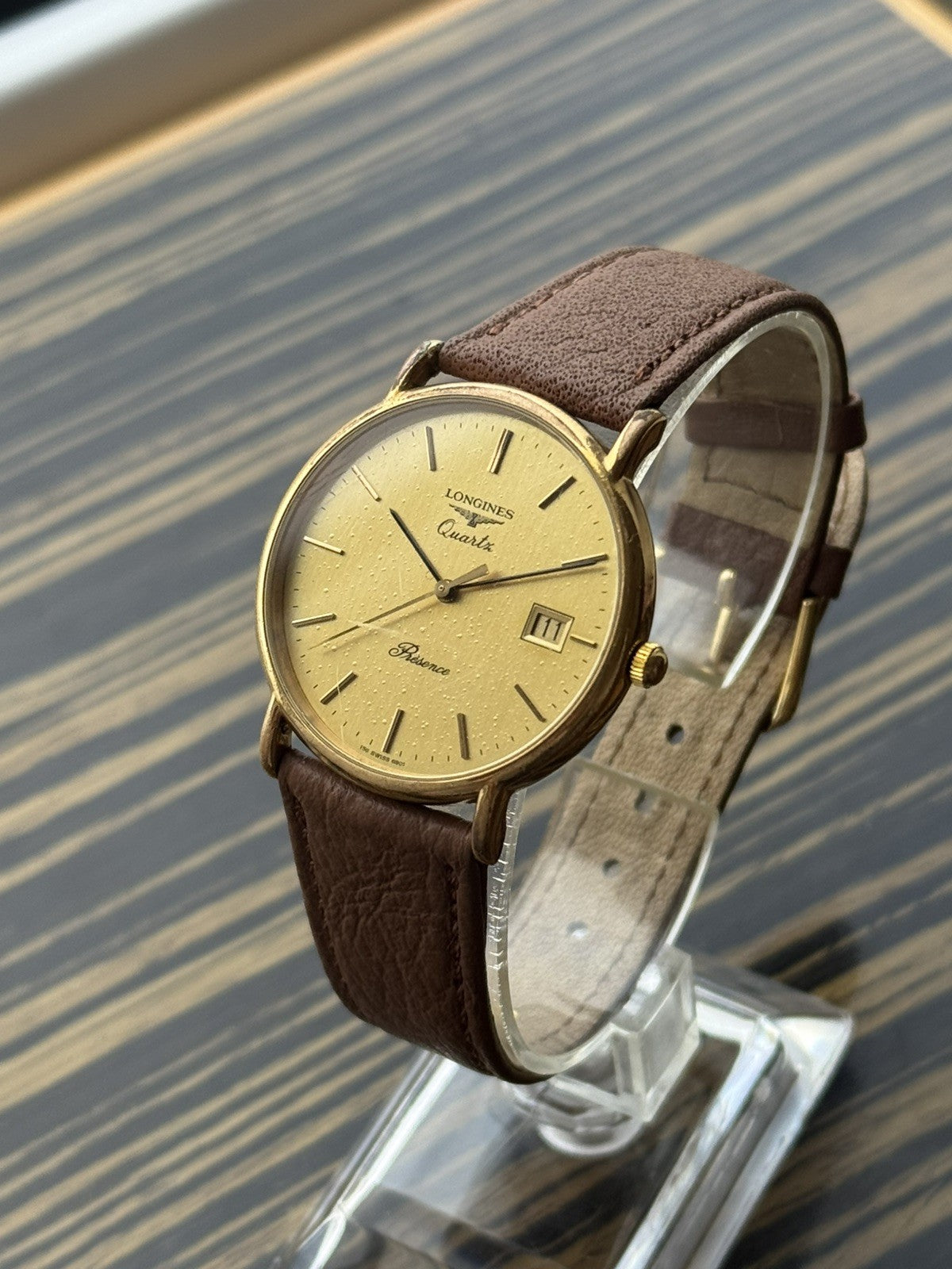 Longines Presence Date Classic 33mm Quartz Watch