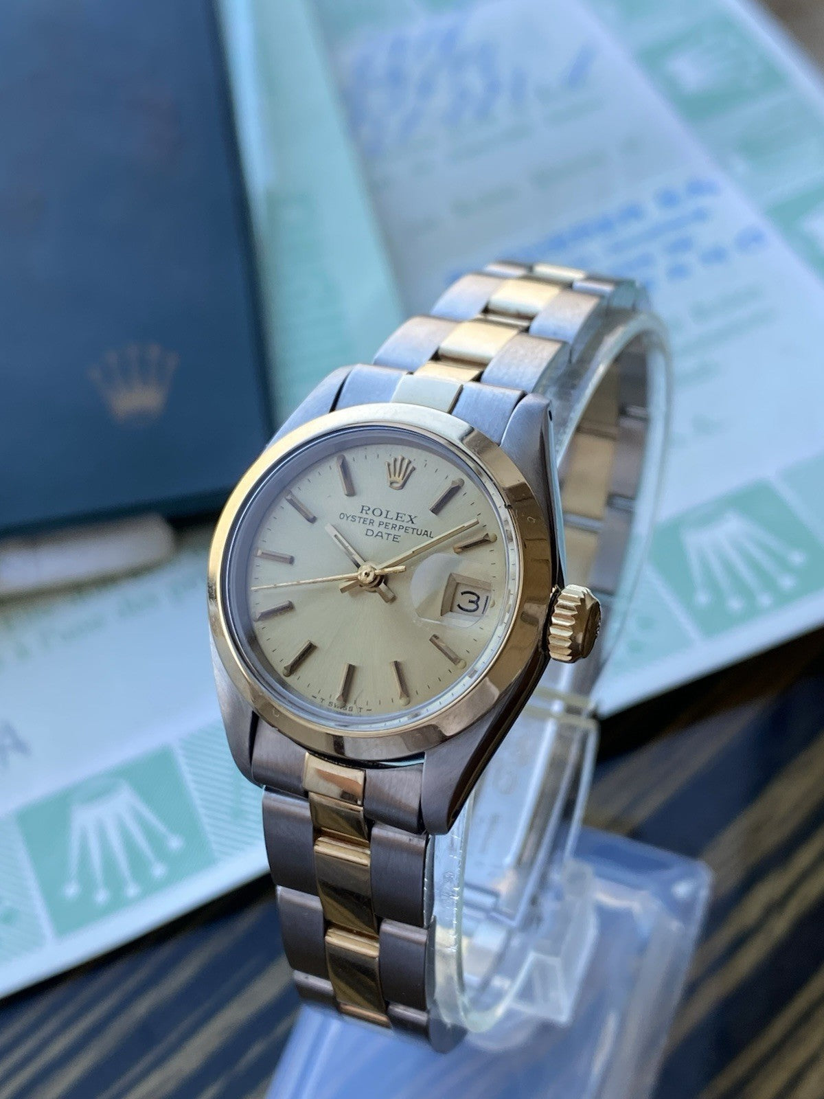 Rolex Oyster Perpetual Date Lady Vintage 26mm Watch
