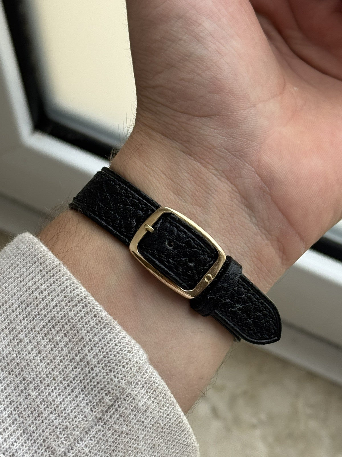 18kt Gold Omega De Ville Quartz Vintage Watch 