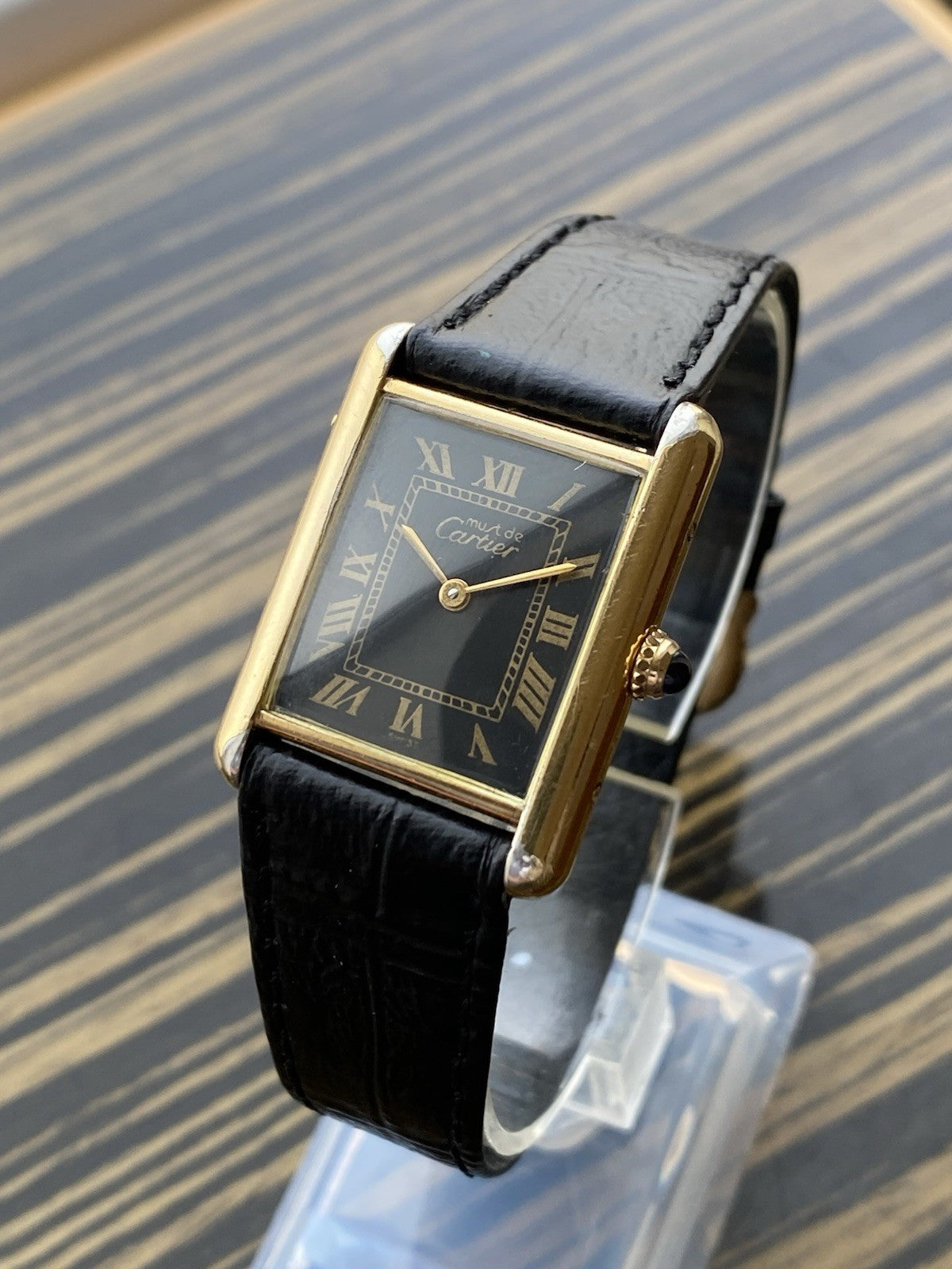 Must de Cartier Tank Vermeil Quartz Watch