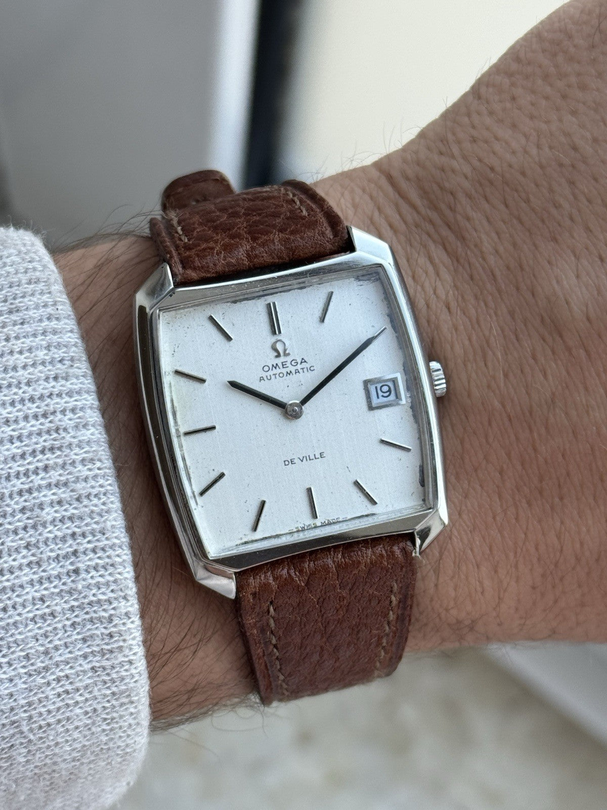 Omega De Ville Automatic Vintage Watch For Men With Box And Papers