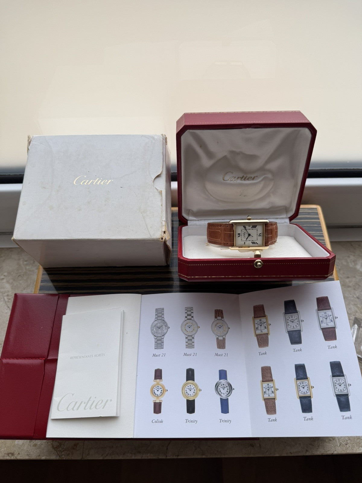 Must de Cartier Tank Quartz Big-Size Watch Ref 2413
