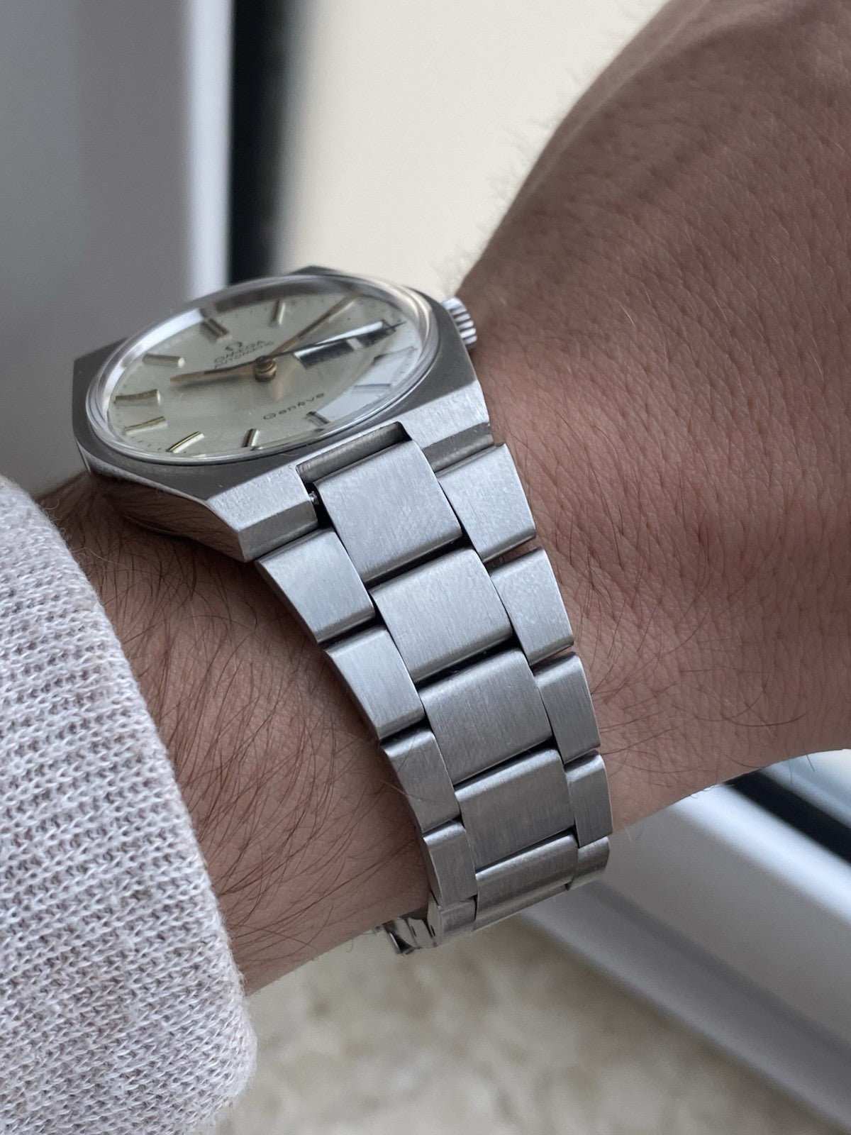 Omega Geneve Day Date Automatic Vintage Watch For Men