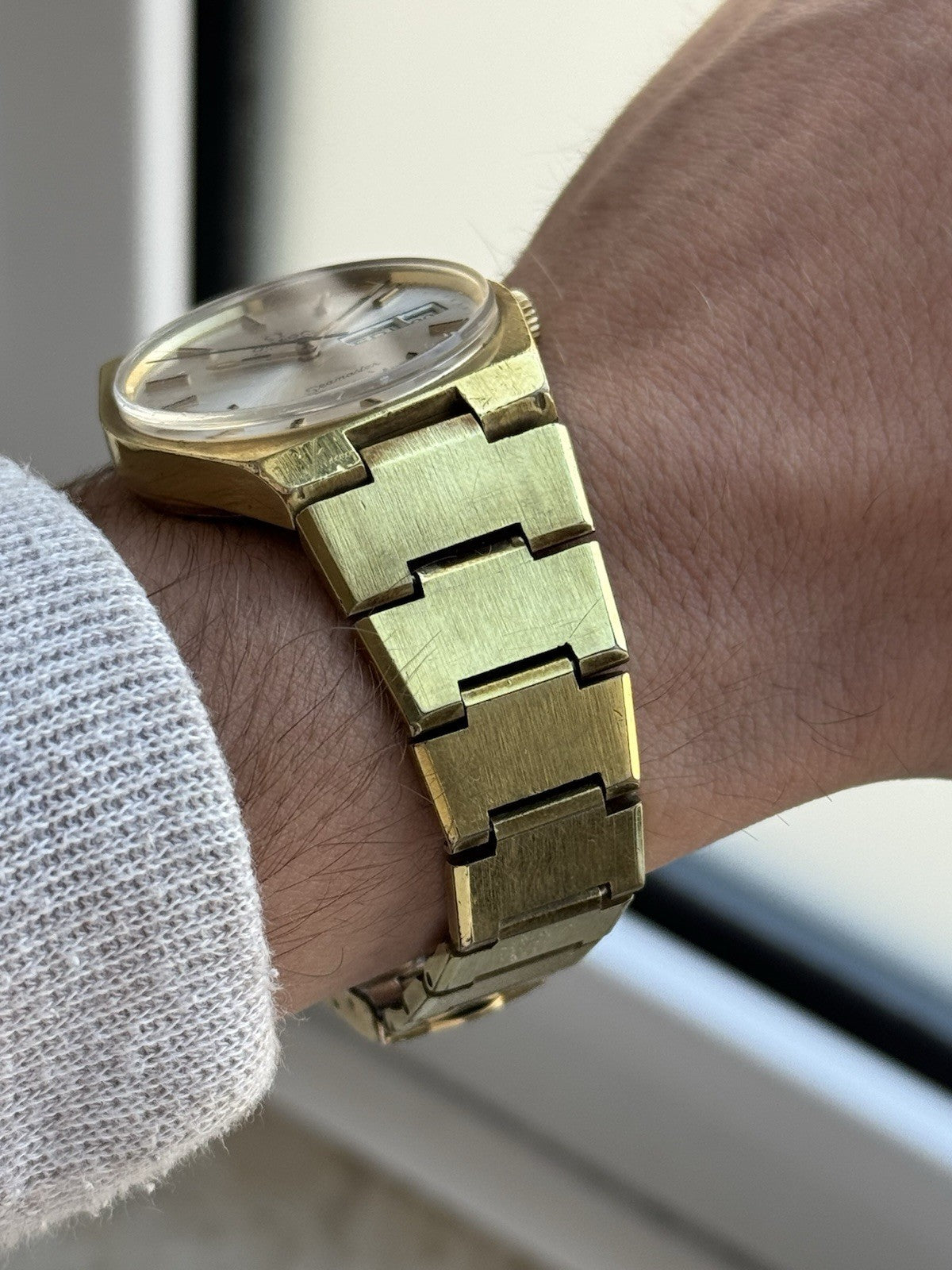 Omega Geneve Day Date Automatic Vintage Watch For Men