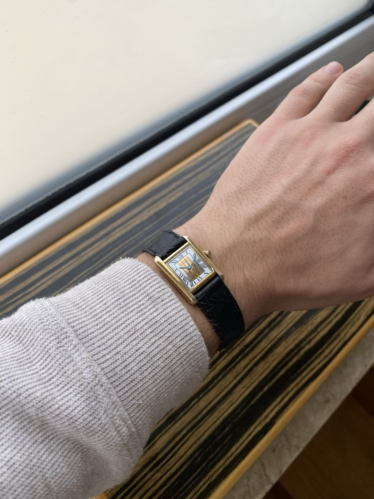 Must de Cartier Tank Vermeil Quartz Ladies Watch
