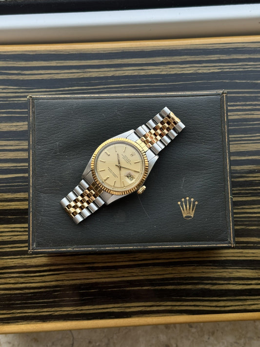 Rolex Datejust 36mm Two-Tone Automatic Vintage Watch ref 1601