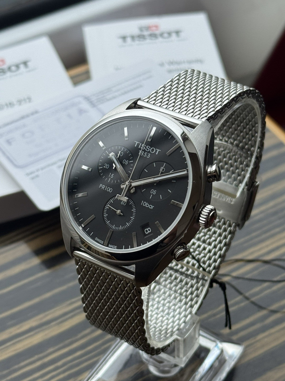 Tissot PR100 Chronograph Brand New / Full Set black