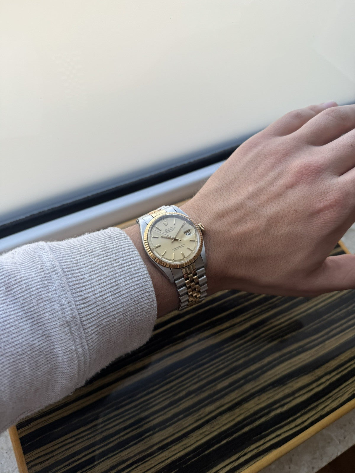 Rolex Datejust 36mm Two-Tone Automatic Vintage Watch ref 1601