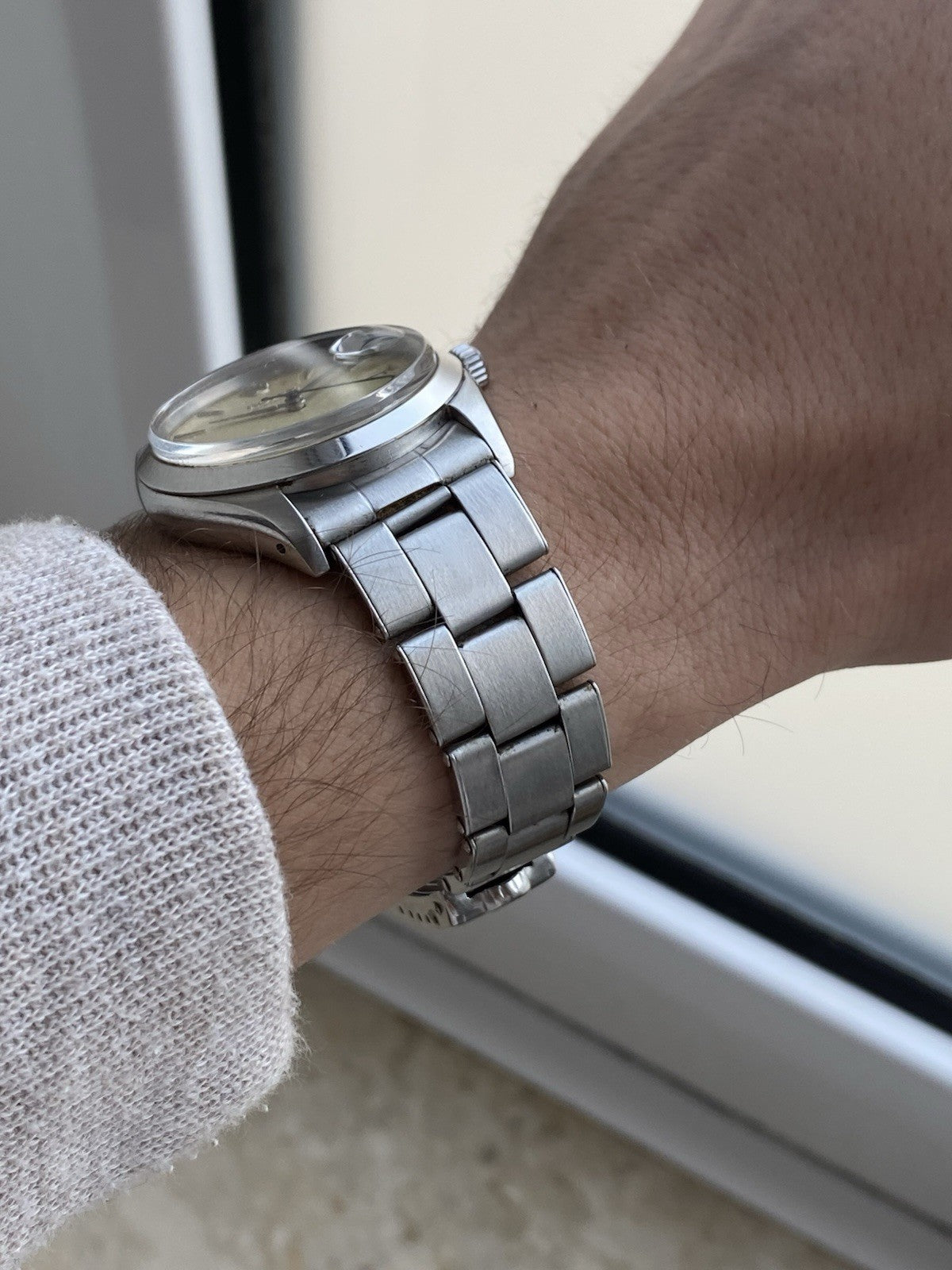 Rolex OysterDate Precision Vintage Tropical Dial Watch Ref 6694