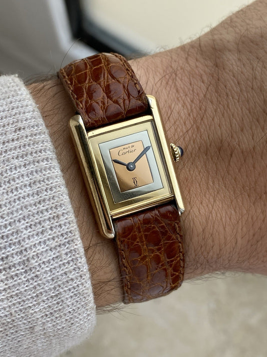 Must de Cartier Tank Vermeil Mechanical Watch