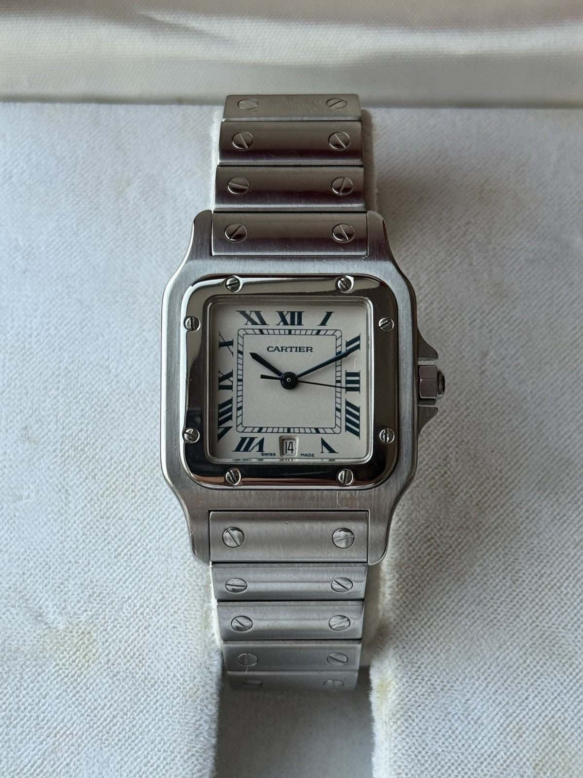 Cartier Santos Galbée Midsize Quartz Steel Ref. 987901 - Full Set