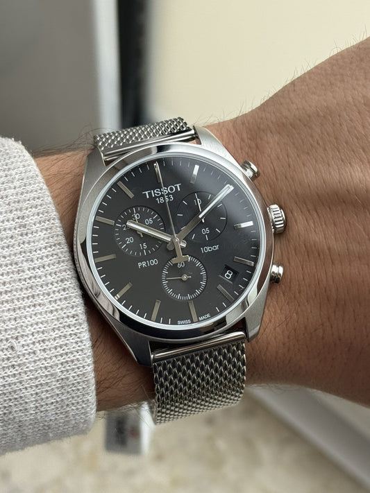 Tissot PR100 Chronograph Brand New / Full Set black