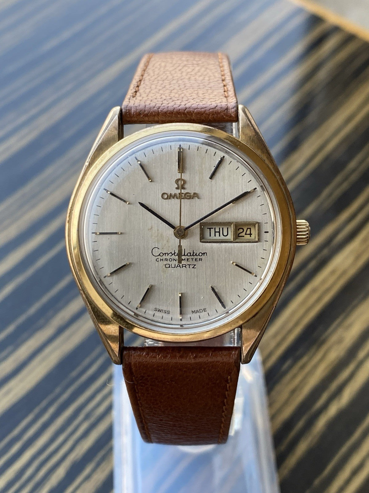 Vintage Omega Constellation Day-Date Quartz Watch