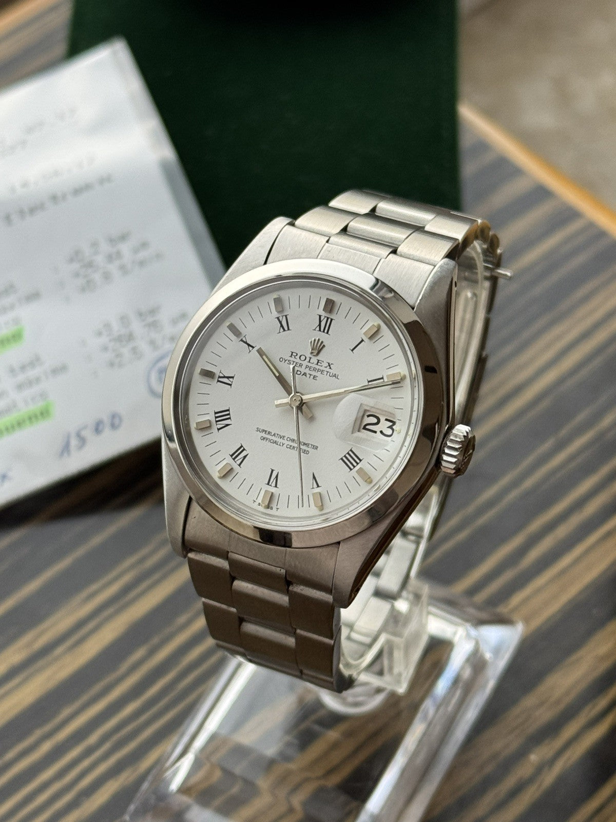Rolex Date 34mm Automatic Vintage Watch Ref 1500
