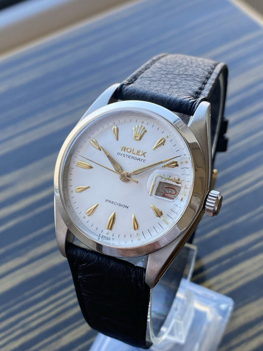 Rolex OysterDate Precision Vintage Watch Ref 6694