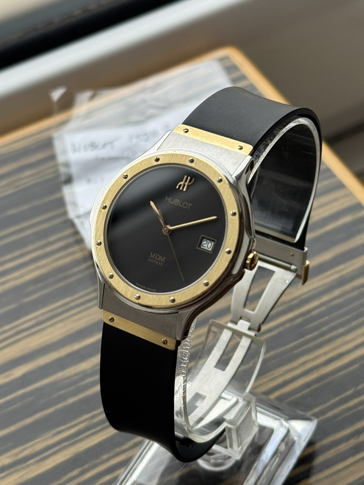 Hublot Classic MDM 36mm Quartz Watch Men's Steel And Gold