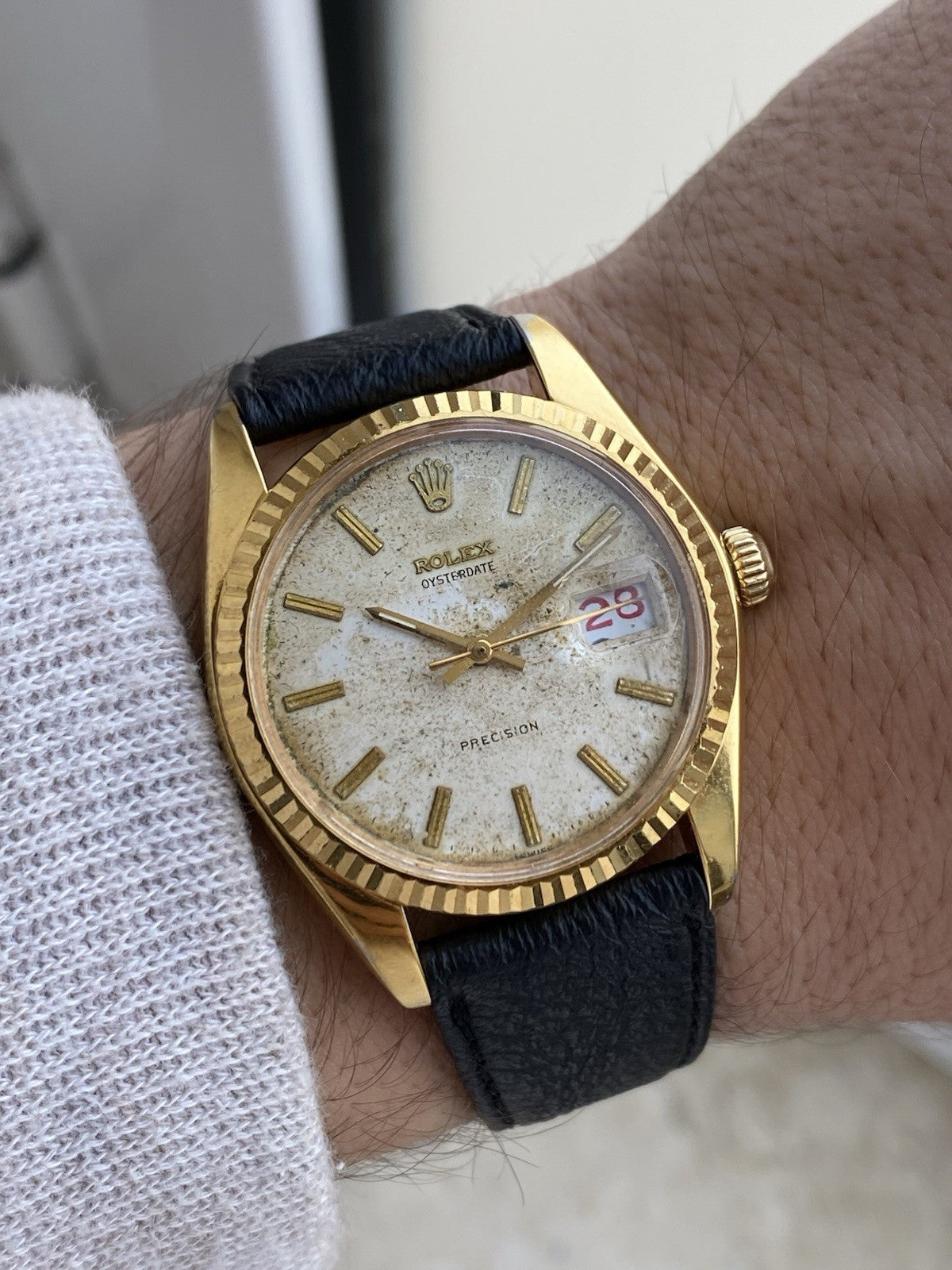 Rolex OysterDate Precision Vintage Watch Ref 6694