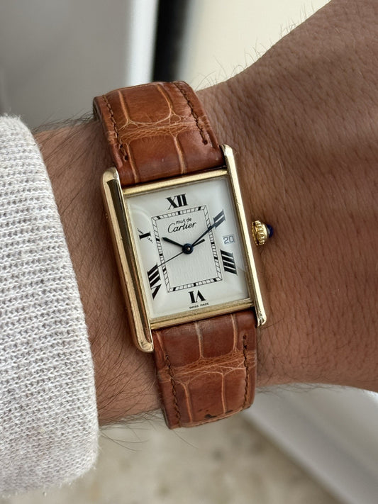 Must de Cartier Tank Quartz Big-Size Watch Ref 2413