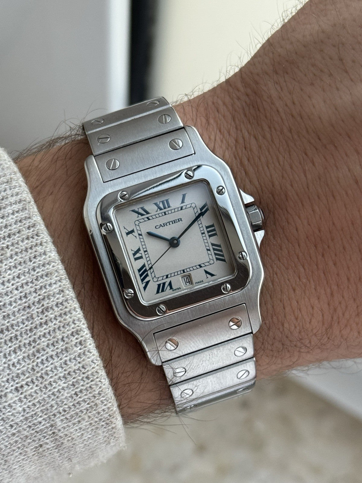 Cartier Santos Galbée Midsize Quartz Steel Ref. 987901 - Full Set