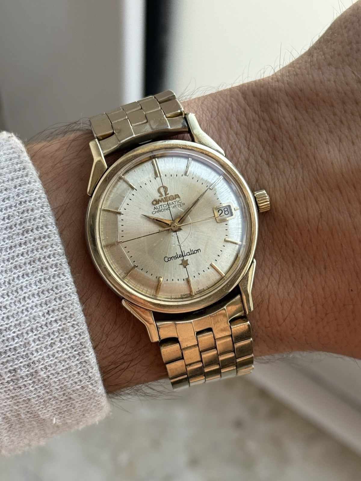 Omega Constellation Chronometer Automatic Vintage ref 162.025 pie pan 