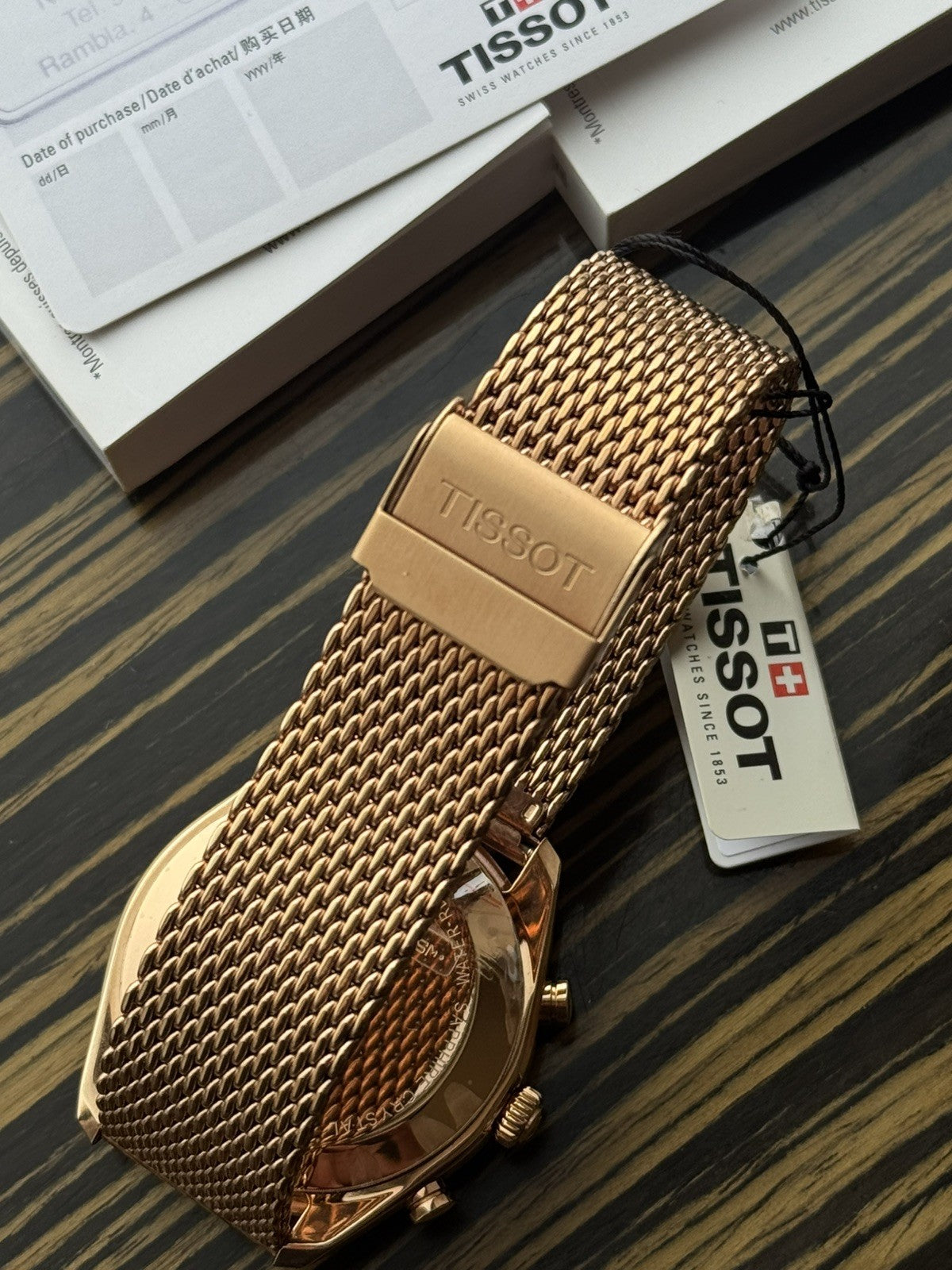 Tissot PR100 Chronograph Brand New / Full Set gold and white