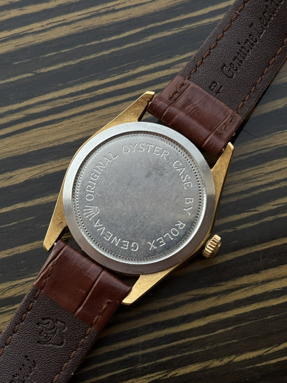 Tudor OysterDate gold plated 34mm manual wind ref 7992