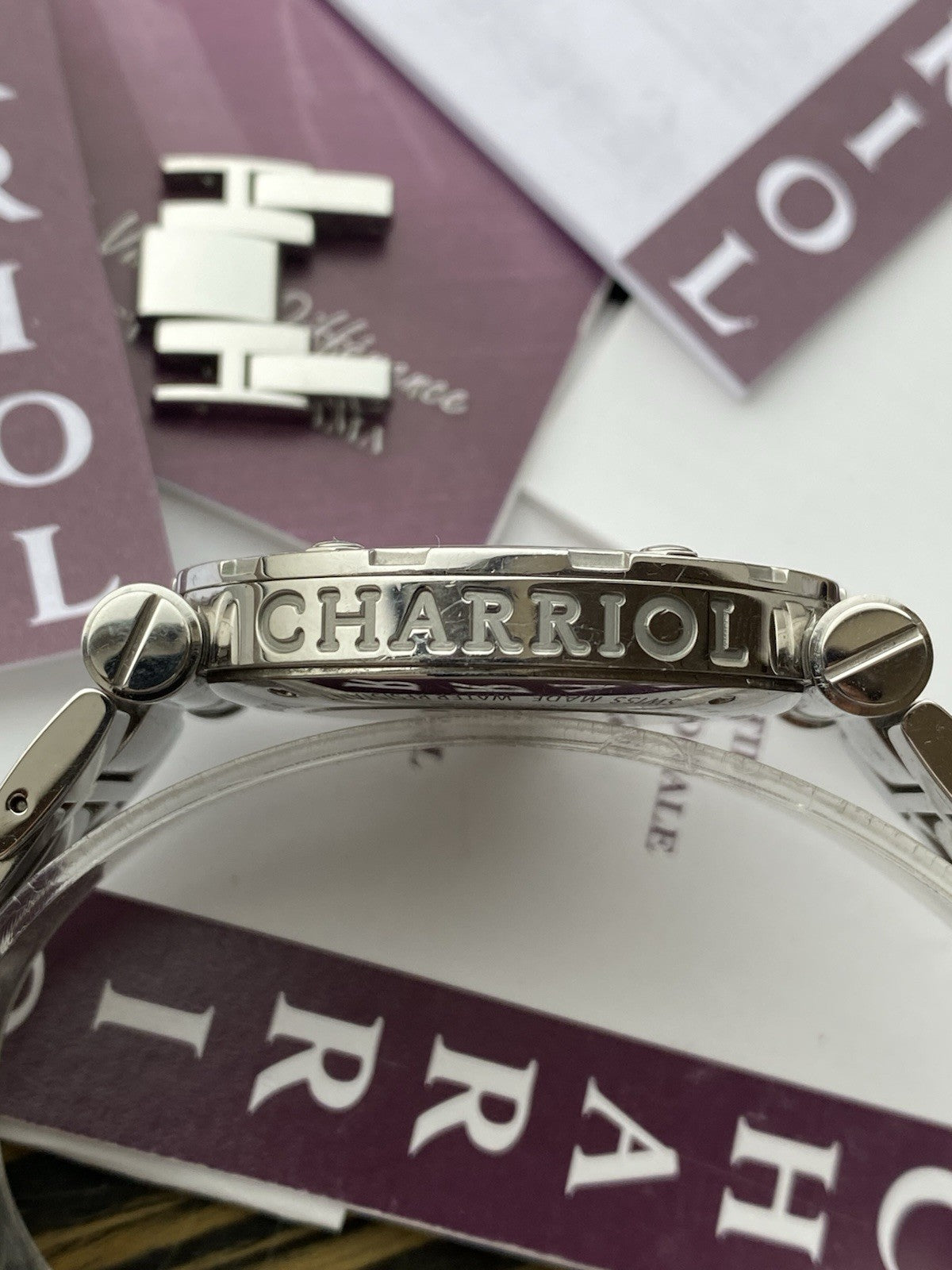 CHARRIOL ROTONDE RT42 Automatic Watch White Stainless Steel With Papers