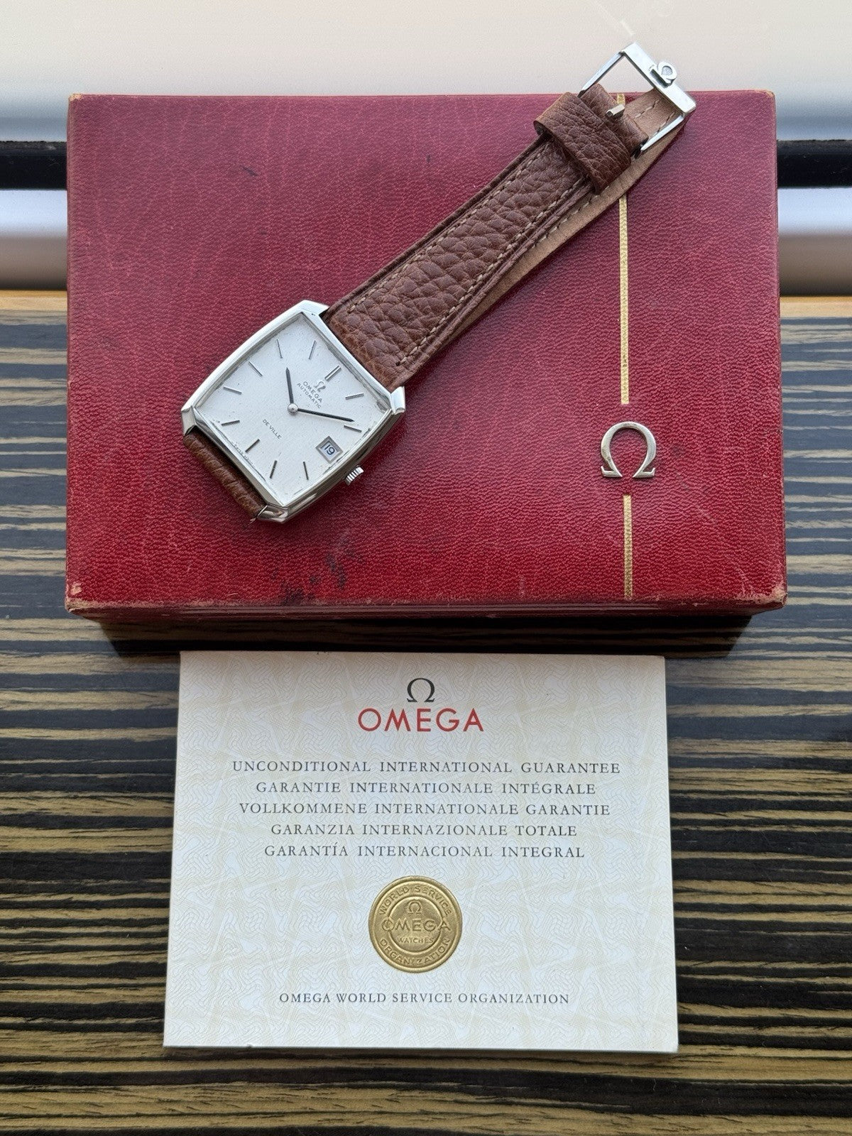 Omega De Ville Automatic Vintage Watch For Men With Box And Papers