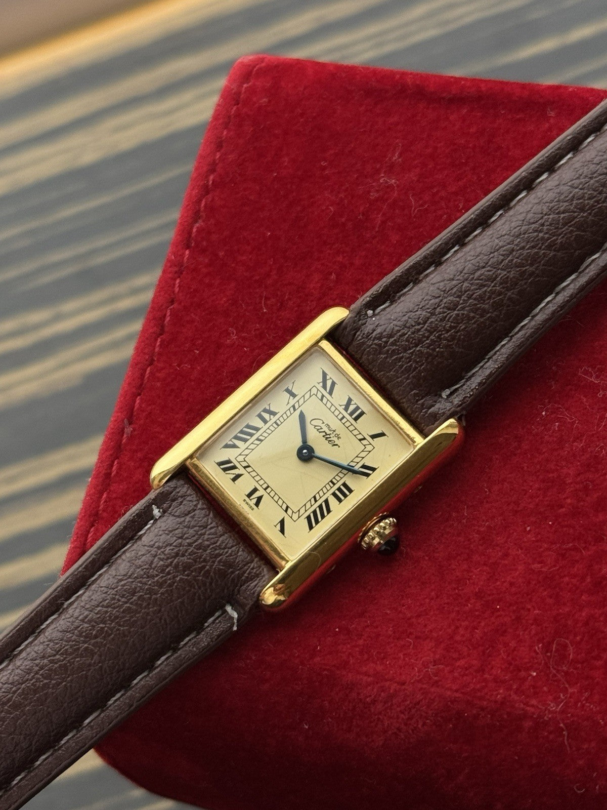 Must de Cartier Tank 1613 Ladies Quartz Watch