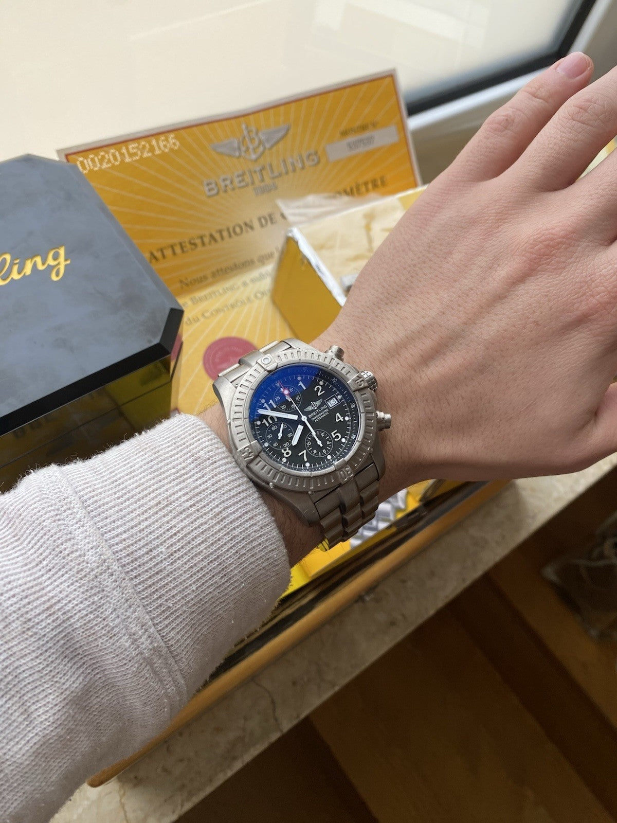 Breitling Avenger Titanium Automatic Chronograph Full Set