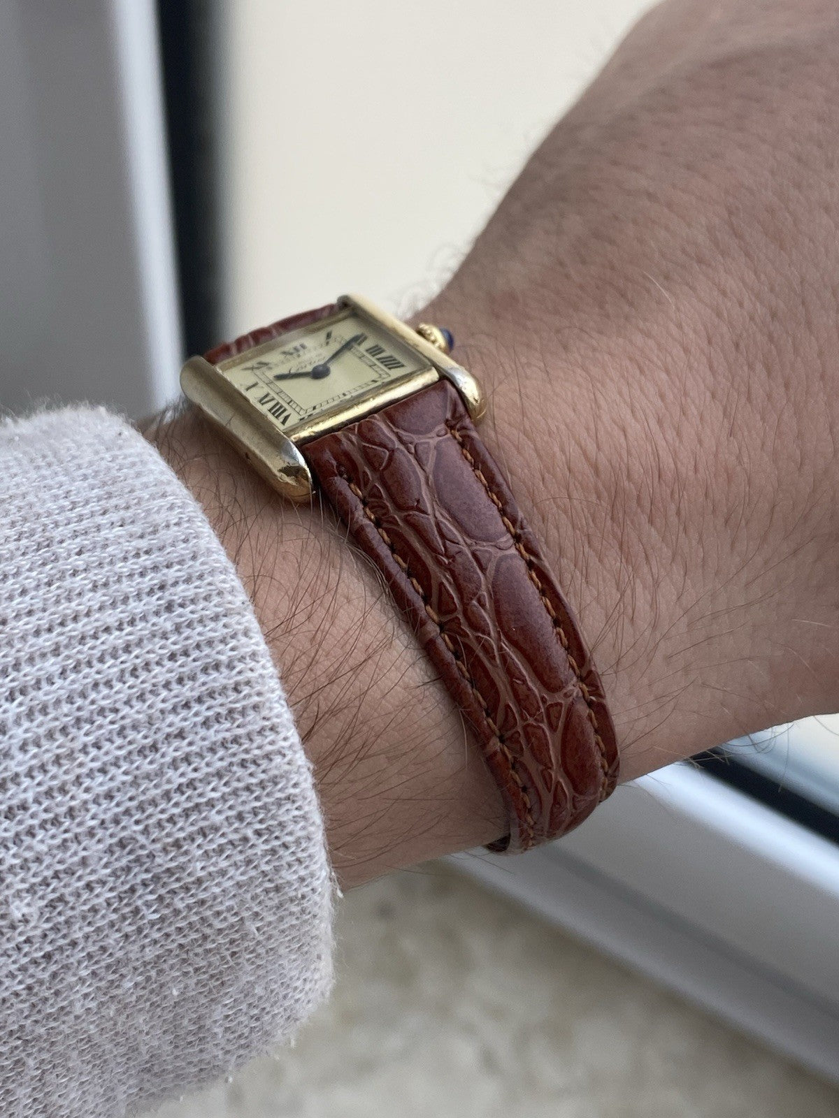Must de Cartier Tank Vermeil Quartz Ladies Watch
