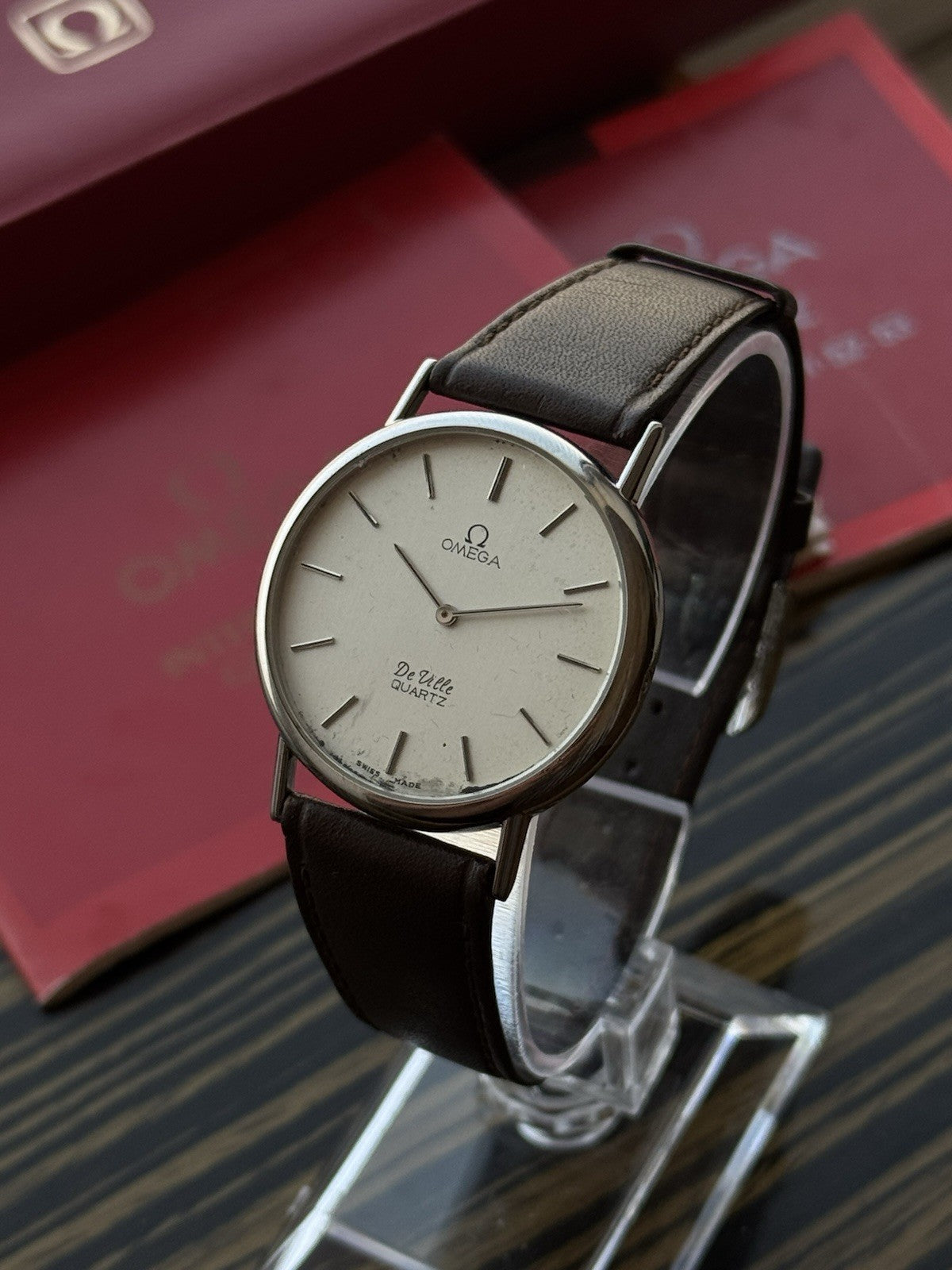 Omega De Ville Quartz Vintage Watch Full Set Ref 191.0092
