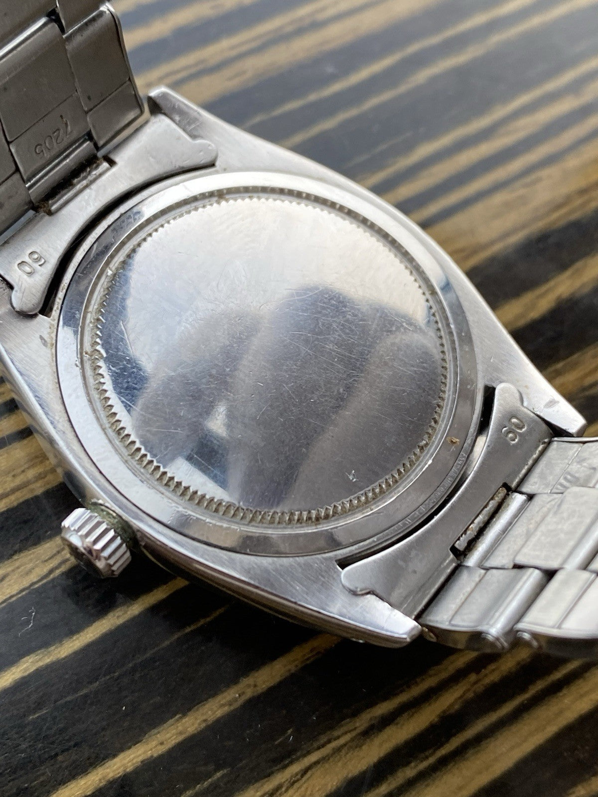 Rolex OysterDate Precision Vintage Tropical Dial Watch Ref 6694