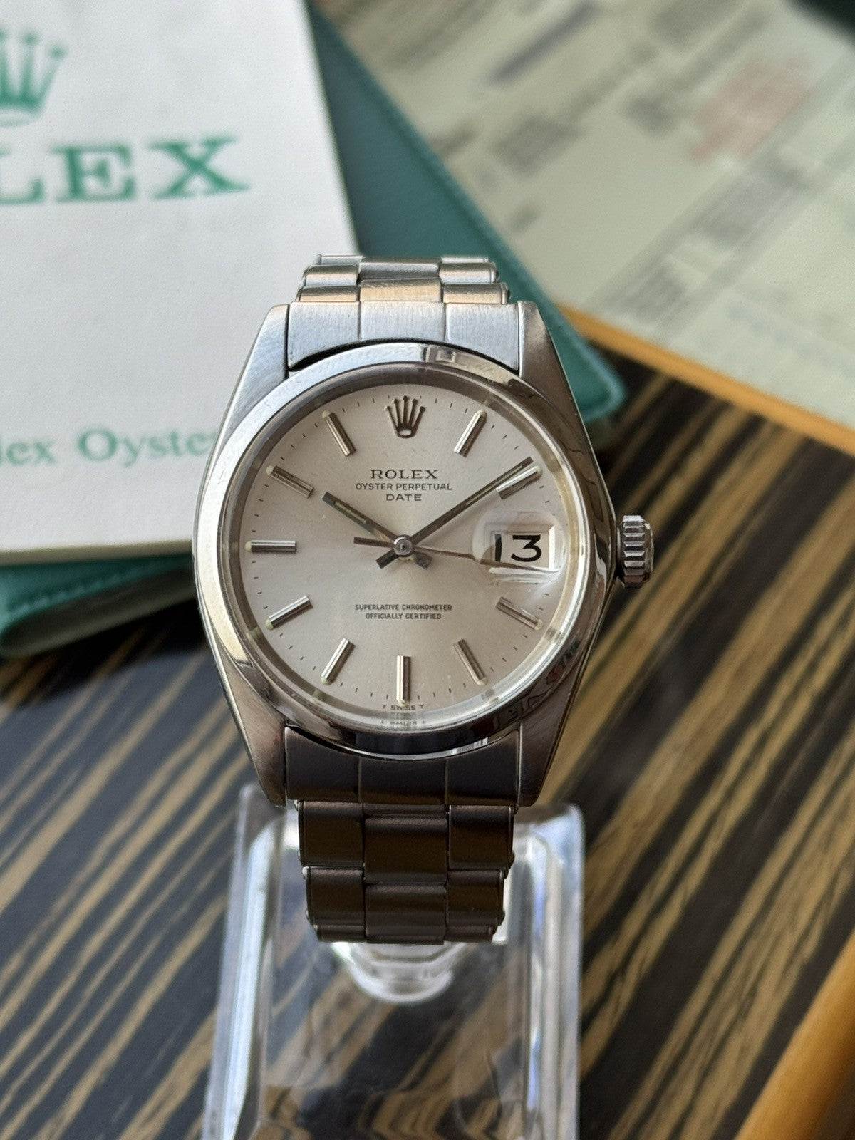 Rolex Date Automatic Vintage Watch Ref 1500 full set 