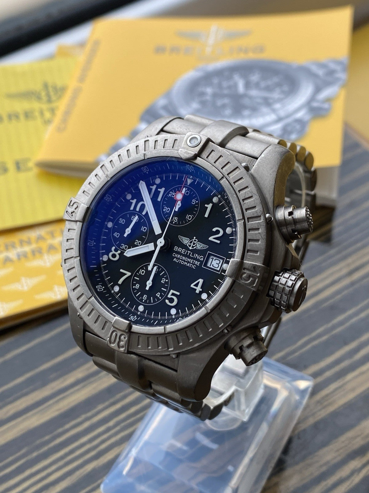 Breitling Avenger Titanium Automatic Chronograph Full Set