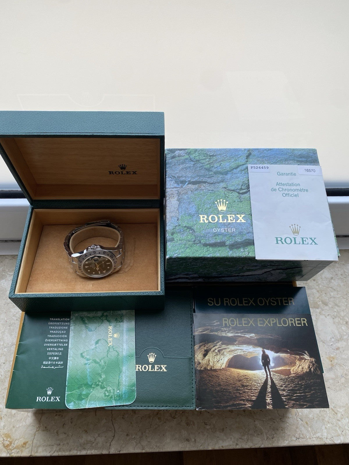 Rolex Explorer II Automatic Full Set 40mm Ref: 16570