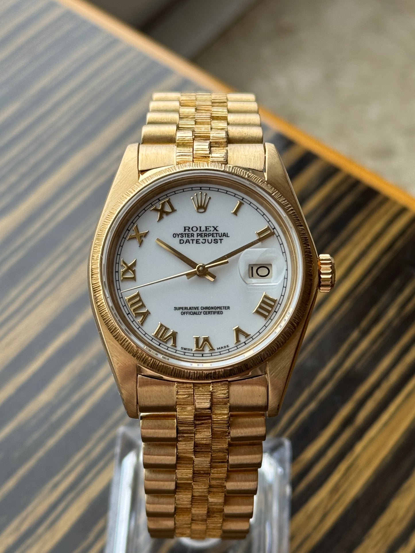 Rolex Datejust 36 mm 18kt Gold ref 16018