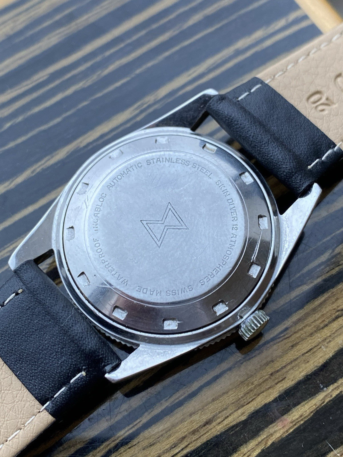 Veglia Swiss Automatic Vintage Diver Watch Pre Favre Leuba 35mm